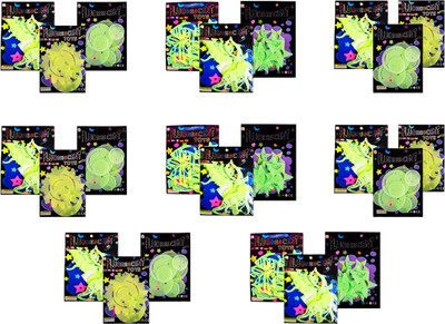 Kartual 5 cm Return Gift Kids Décor Glow In Dark Star & Moon-24 Glow in the Dark Sticker(Pack of 24)