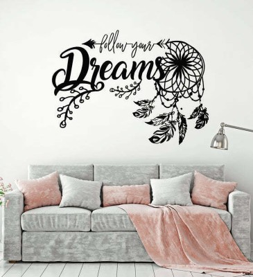 SnappyVinyl 27 cm Dream Catcher Self Adhesive Sticker(Pack of 1)