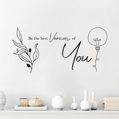 Vasl 96 cm Be You Quote Wall Stickers / Decals for Living Room Bedroom Decor Self Adhesive Sticker(Pack of 1)