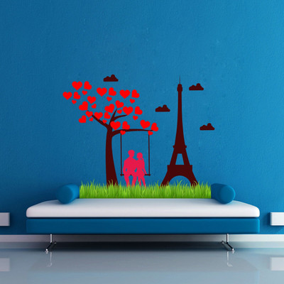 KgnDesigns 88 cm KDS_AS46 Self Adhesive Sticker(Pack of 1)