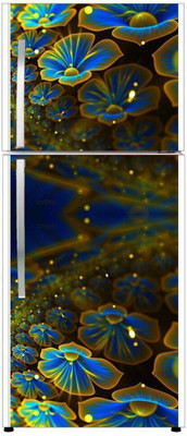 parth decor 160 cm DOUBLE DOOR FRIDGE STICKER (60X160) CM Self Adhesive Sticker(Pack of 1)