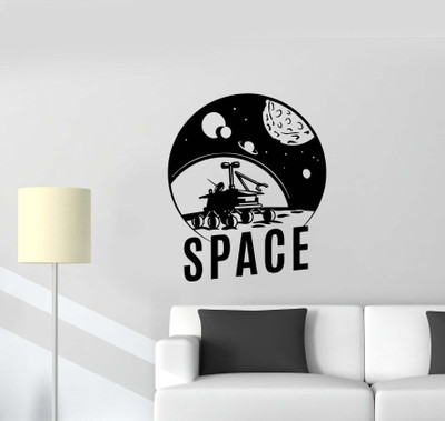 Xskin 27 cm Planets Solar System Spacecraft Self Adhesive Sticker(Pack of 1)