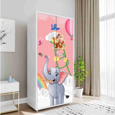 Shree Shyam 213 cm 3D Embossed Cartoon Almirah wallpaper Self Adhesive Sticker(Pack of 1)