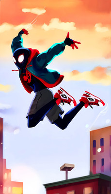 swaroopa 16.5 inch Spiderman Sticker Self Adhesive Sticker(Pack of 1)