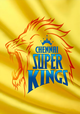 Dumdic 30 cm Chennai Super Kings IPL A4 Strong Self Adhesive Sticker(Pack of 1)