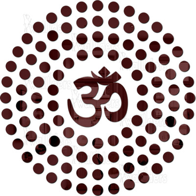 wall1ders 60 cm Om 100 Dots Self Adhesive Sticker(Pack of 101)