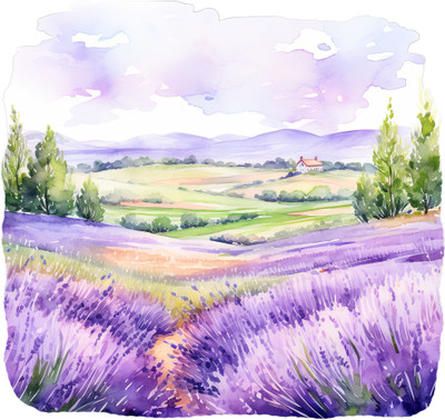 SoFFXia 18 inch Colorful Garden Lawns Nature Designs Wall Stickers for Home, Hall EDD_WS_19640 Self Adhesive Sticker(Pack of 1)