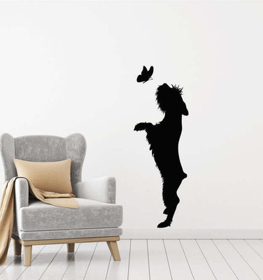 Xskin 20 cm Butterfly Pet Home Animal Self Adhesive Sticker(Pack of 1)