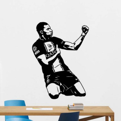 Xskin 62 cm Mbappe Wall Self Adhesive Sticker(Pack of 1)