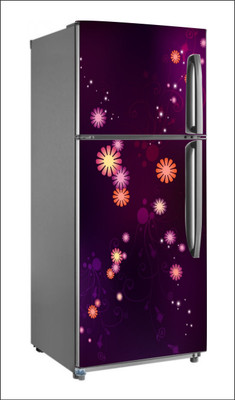 Devil designs 60 cm fridge sticker and fridge cover double single door (pvc viny)sticker no.285 Self Adhesive Sticker(Pack of 1)
