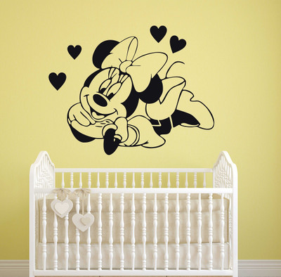 Wallzone 60 cm Micky Mouse Removable Sticker(Pack of 1)