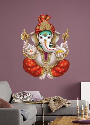 STICKER STUDIO 58 cm Ganeshji Wall Sticker & Decal Self Adhesive Sticker(Pack of 1)