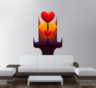 Aashrut decor 91 cm Wall Sticker For Living Room| Abstract Wall Stickers ( 91Cm X 60Cm ) Self Adhesive Sticker(Pack of 1)