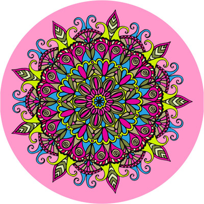 Epithet Studio 58 cm Home Decoration Rangoli , Room Décor Self Adhesive Sticker(Pack of 1)