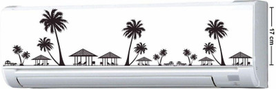 SnappyVinyl 30 cm Beach Wall Self Adhesive Sticker(Pack of 1)