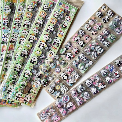 VZON 40 cm Panda Stickers 16 Sheet Cute Washi Stickers Set Removable Sticker(Pack of 1)