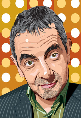VCREATE DECOR 45.72 cm Mr. bean Removable Sticker(Pack of 1)