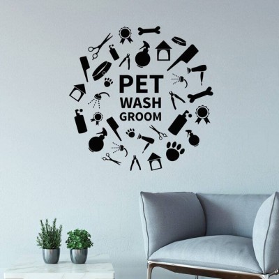 Xskin 27 cm Pet Care Wall Sticker PVC Vinyl Self Adhesive Sticker(Pack of 1)