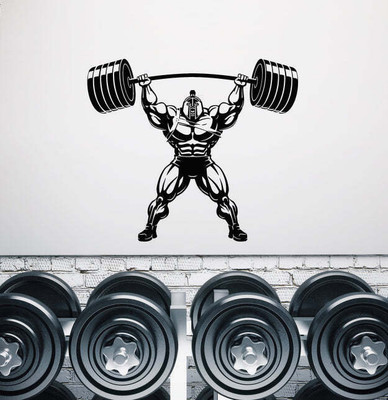 SnappyVinyl 33 cm Massive Bodybuilder With Self Adhesive Sticker(Pack of 1)