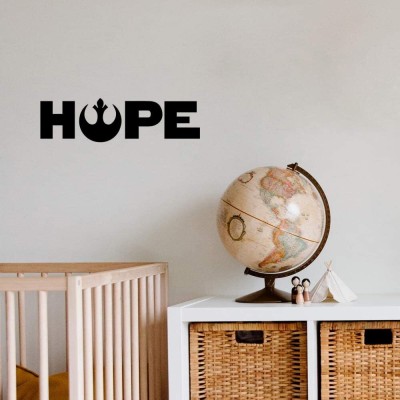 SnappyVinyl 29 cm Hope Star Wars Wall Decals, Easy to Apply Self Adhesive Sticker(Pack of 1)