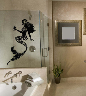 SnappyVinyl 30 cm Pattern Sea Mermaid Nautical Self Adhesive Sticker(Pack of 1)