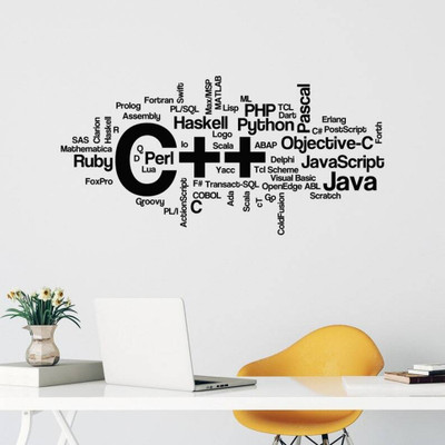 Xskin 42 cm C++ Programming Language Programmer Coder Geek Wall Sticker PVC Vinyl Self Adhesive Sticker(Pack of 1) Xskin 42 cm C++ Programming Language Programmer Coder Geek Wall Sticker PVC Vinyl Self Adhesive Sticker(Pack of 1)