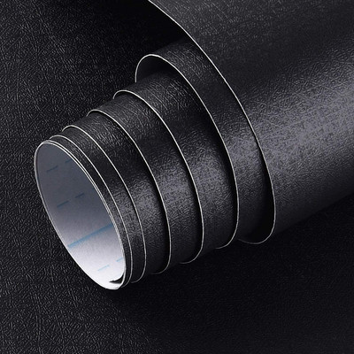 wallcherry Vinyl Abstract Black Wallpaper(L x W: 500 cm x 40 cm)