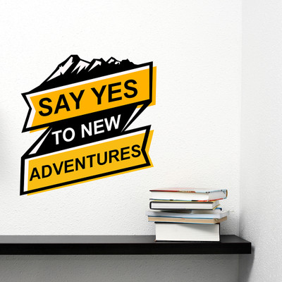 MIIKOR 50 cm New Adventures | Non-Reusable Stickers Self Adhesive Sticker(Pack of 1)