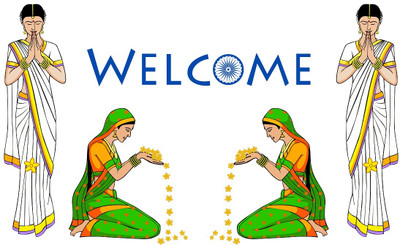 Hanu 110 inch Welcome | Non-Reusable Sticker Self Adhesive Sticker(Pack of 1)
