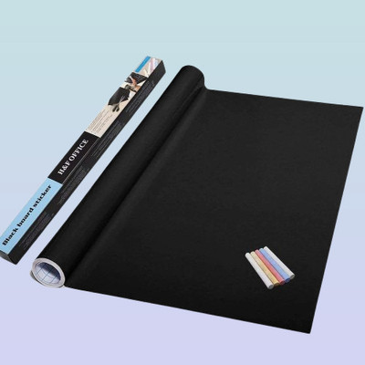 juggaris 45 cm Blackboard label roll 45x200cm ideal for residential workplace education Removable Sticker(Pack of 1)