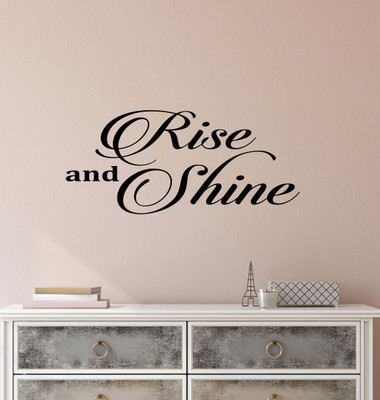 SnappyVinyl 30 cm Motivation Quote Words Rise Easy to apply Wall Sticker Self Adhesive Sticker(Pack of 1)