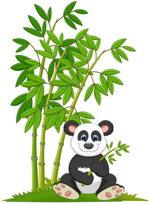 NAVORE 61 cm Wall Sticker Teddy Bear under Tree for Home Décor | Wall Sticker for Home Self Adhesive Sticker(Pack of 1)