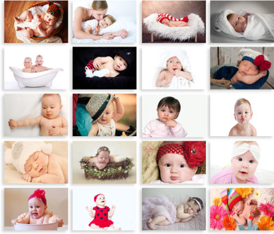 RKDECOR 30.48 cm Baby Poster For Pregnant Women Girl Boy Livingroom Wall Decor (Size12x8 Inch)s15 Self Adhesive Sticker(Pack of 20)