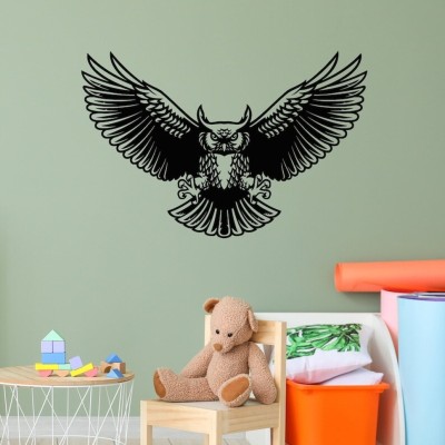 Xskin 27 cm Night Flying Bird Fairytale Kids Room Wall Sticker PVC Vinyl Self Adhesive Sticker(Pack of 1)