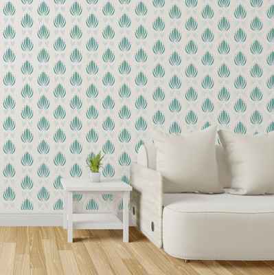 rawpockets Vinyl Floral & Botanical Multicolor Wallpaper(L x W: 300 cm x 45 cm)