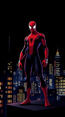 swaroopa 16.5 inch Spiderman A3 size non tearable sticker Self Adhesive Sticker(Pack of 1)