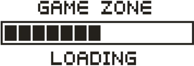 DECORNDECOR 60 cm GAME ZONE LOADING WALL STICKER Self Adhesive Sticker(Pack of 1)