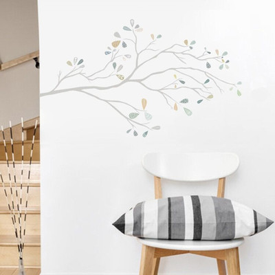 Xskin 80 cm Minimalist Style Light-colored Branches Self Adhesive Sticker(Pack of 1)