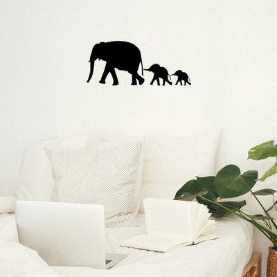 Xskin 29 cm Elephant6 Wall Decals, Easy to Apply and Remove Self Adhesive Sticker(Pack of 1)
