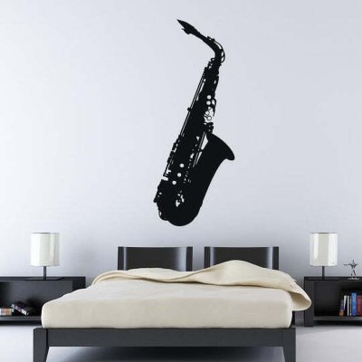 Xskin 23 cm Saxophone Jazz Sax Musical Self Adhesive Sticker(Pack of 1)