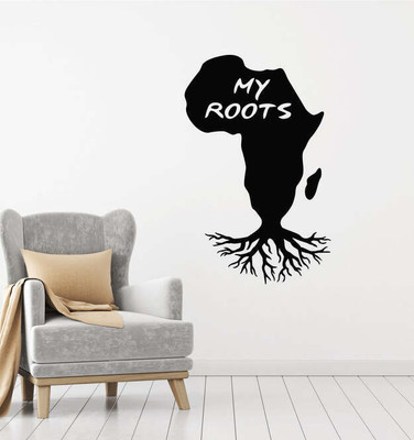 Xskin 27 cm l Words My Roots African Self Adhesive Sticker(Pack of 1)