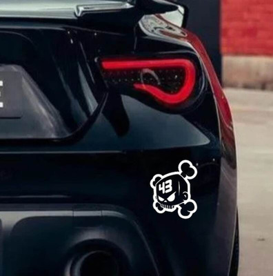 Xskin 30 cm Ken Block Skull Self Adhesive Sticker(Pack of 1)
