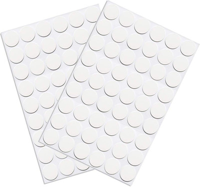 infinitepiinitiatives 2 cm Double Sided Transparent Acrylic Adhesive Pads, Sticky Dots Non-Reusable Sticker(Pack of 70)
