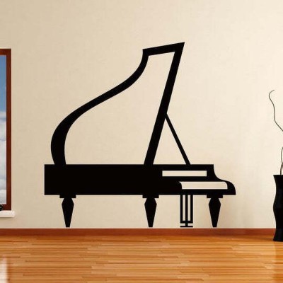 Xskin 41 cm Grand Piano Musical Instrument Self Adhesive Sticker(Pack of 1)