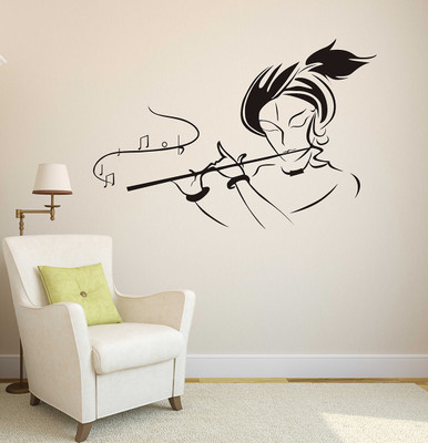 Wallzone 85 cm Krishnar Removable Sticker(Pack of 1)