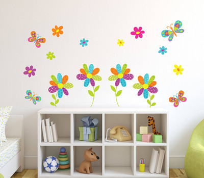 Wallzone 130 cm Abstract Removable Sticker(Pack of 1)