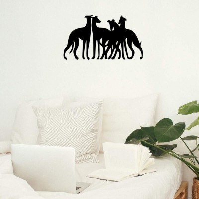 SnappyVinyl 29 cm Greyhound Dog2 Wall Decals, Easy to Apply Self Adhesive Sticker(Pack of 1)