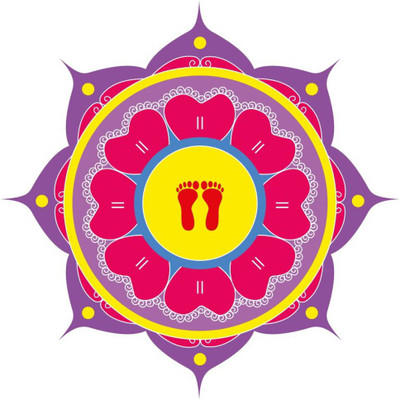 Galaxy Design 50.8 cm L_RANGOLI_A25 Self Adhesive Sticker(Pack of 1)