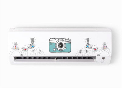 WallHunt 70 cm Camera Photography Self Adhesive Sticker(Pack of 1)