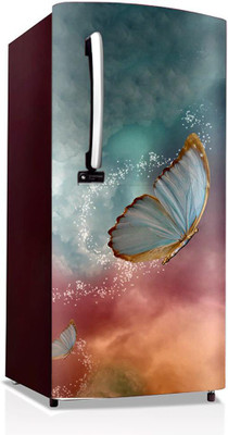BPDESIGNSOLUTION 49 Fridge Sticker Self Adhesive Sticker(Pack of 1)